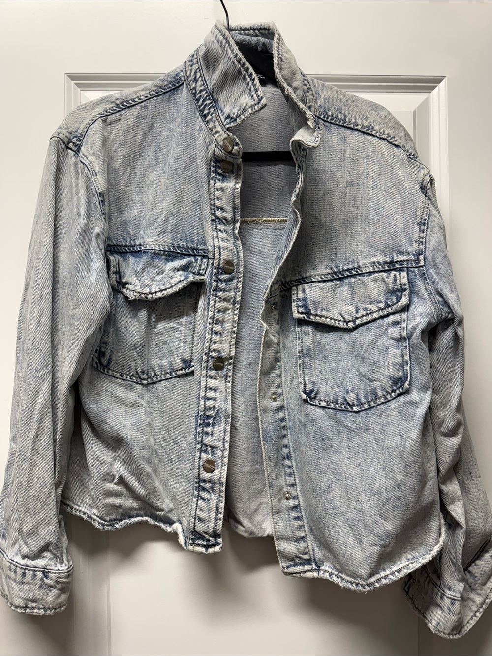 Sanctuary Faded Light Blue Denim Jacket